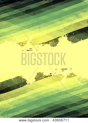 Fundo retrô com losango verde e espaço de texto