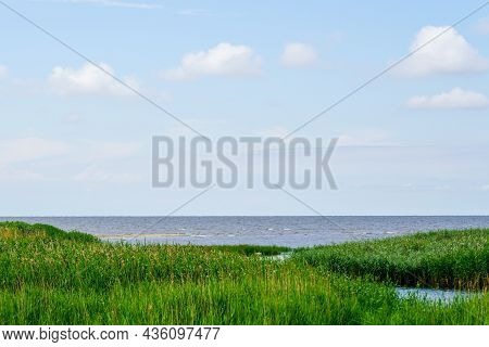 Nature Reserve Randu Meadows, Located On The Eastern Shore Of The Gulf Of Riga In The Baltic Sea