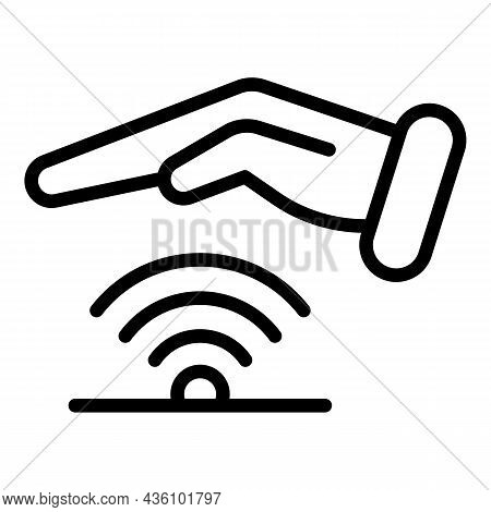 Secured Wifi Icon Outline Vector. Stop Secure. Fraud Money
