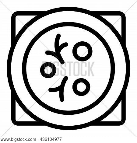 Cream Soup Icon Outline Vector. Seafood Bowl. Hot Curry