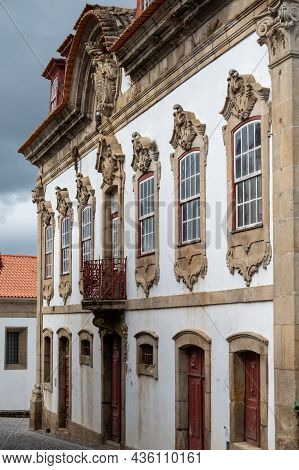 View Of Old Village Provesende In Heart Of Douro River Valley In Autumn, Wine Making Industry In Por