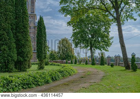 Jozef's Catholic Church In Naujene - Church Yard