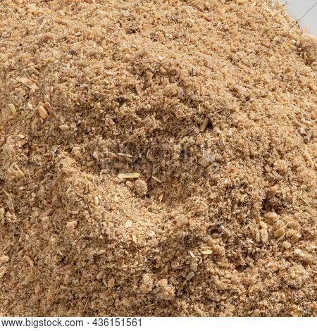 Detailed And Large Close Up Shot Of Powdered Anacyclus Spice.