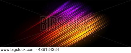 Modern Dynamic Shinny Light Colorful Rainbow Background Design. Graphic Design Element.