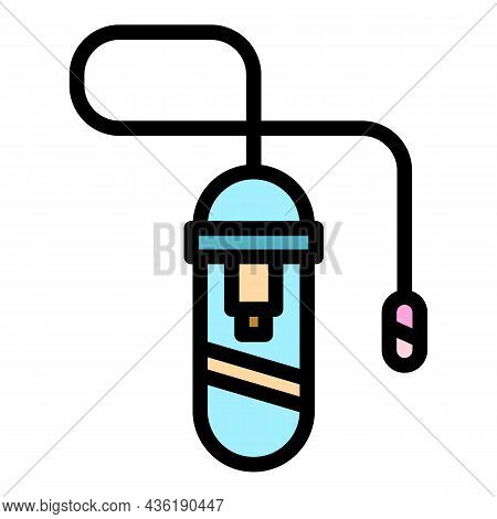 Diagnostic Endoscope Icon. Outline Diagnostic Endoscope Vector Icon Color Flat Isolated