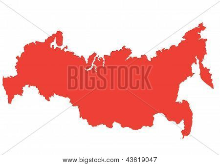 Vector map of Russia