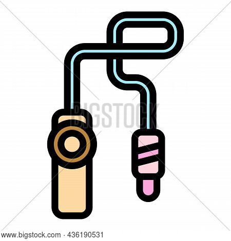 Digestion Endoscope Icon. Outline Digestion Endoscope Vector Icon Color Flat Isolated