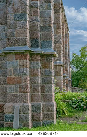 Jozef's Catholic Church In Naujene, Latvia - Church Monumental Wall