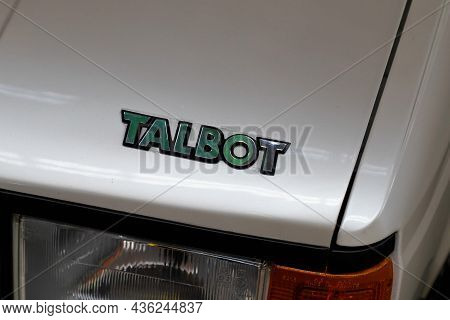 Bordeaux , Aquitaine  France - 10 10 2021 : Talbot Logo Text And Brand Sign Of French Car Manufactur