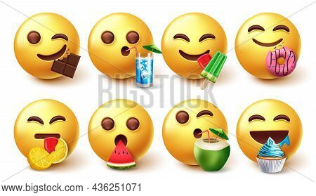 Emoji Eating Vector & Photo (Free Trial) | Bigstock