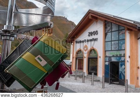 Samnaun, Switzerland - September 28, 2021: Zegg Watches And Jewellery Luxury Shop In A Village Of Sa