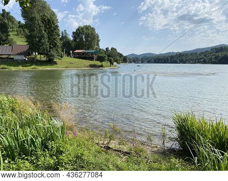 Lake Bajer Or Artificial Reservoir Bajer On The River Licanka, Fuzine - Gorski Kotar, Croatia (umjet