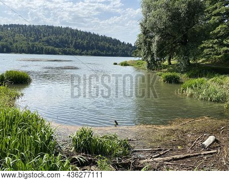 Lake Bajer Or Artificial Reservoir Bajer On The River Licanka, Fuzine - Gorski Kotar, Croatia (umjet