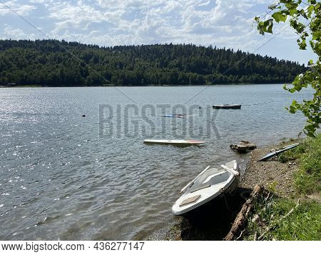Lake Bajer Or Artificial Reservoir Bajer On The River Licanka, Fuzine - Gorski Kotar, Croatia (umjet