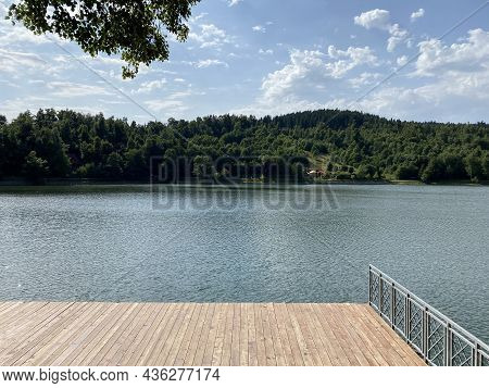 Lake Bajer Or Artificial Reservoir Bajer On The River Licanka, Fuzine - Gorski Kotar, Croatia (umjet
