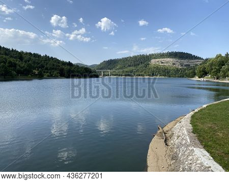 Lake Bajer Or Artificial Reservoir Bajer On The River Licanka, Fuzine - Gorski Kotar, Croatia (umjet