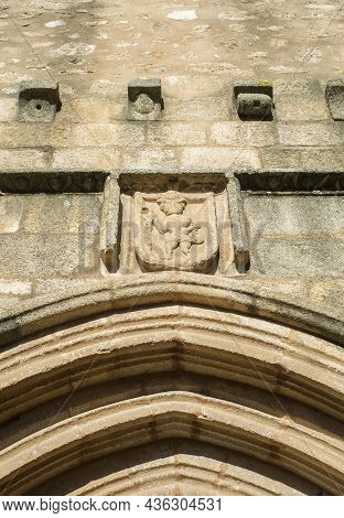 Church Of Santiago Main Entrance, Early Site Of The Military Order Of  The Knights Of Santiago. Cace