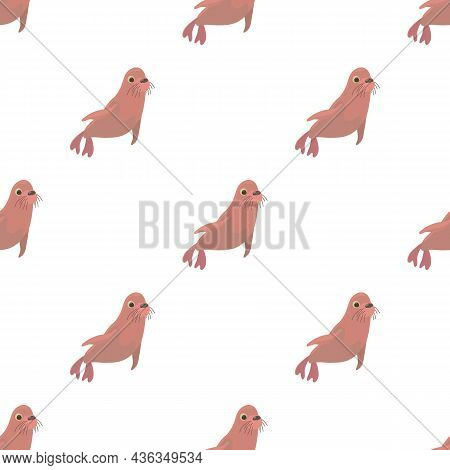 Fur Seal Pattern Seamless Background Texture Repeat Wallpaper Geometric Vector