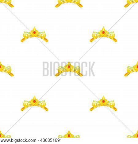 Coronal Pattern Seamless Background Texture Repeat Wallpaper Geometric Vector