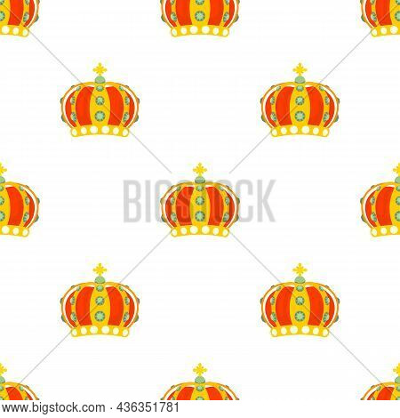 Monomach Cap Pattern Seamless Background Texture Repeat Wallpaper Geometric Vector