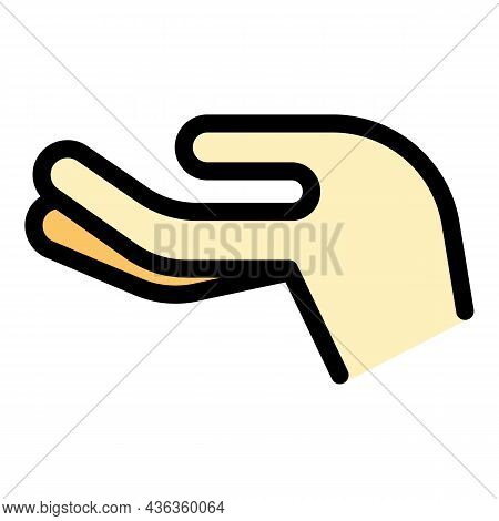 Hand Gesture Came Icon. Outline Hand Gesture Came Vector Icon Color Flat Isolated