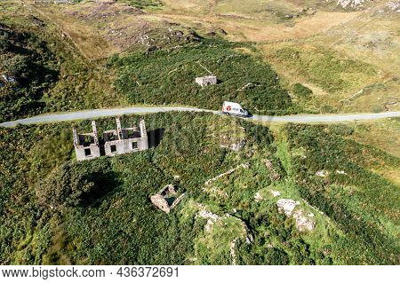 Donegal, Ireland - September 07 2021 : Dpd Van Driving On The Coastal Road