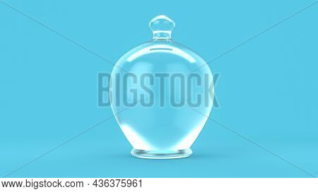 Glass Coin Bank Gullak 3d Illustration, 3d Rendering,