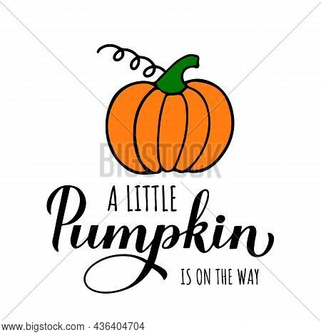 Little Pumpkin On Way Vector & Photo (Free Trial) | Bigstock