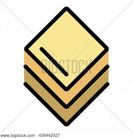 Editor Image Layer Icon. Outline Editor Image Layer Vector Icon Color Flat Isolated