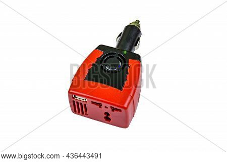 Car Inverter Dc To Ac Isolated On White Background