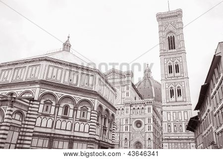 Duomo Cathedral Church And Baptistry, Florence