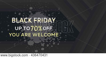 Black Friday Banner Super Sale Vector Template
