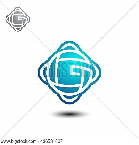 Letter G Modern Shape Logo Design Template Element With Bold Line. Vector Illustration Eps.8 Eps.10