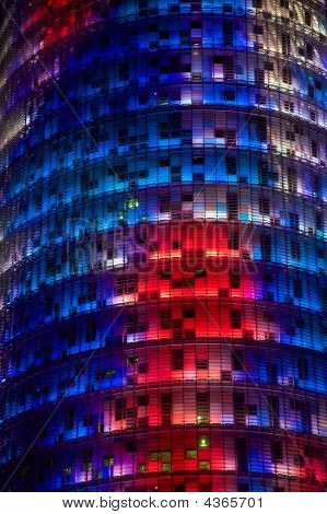 Agbar Tower detaljer om natten