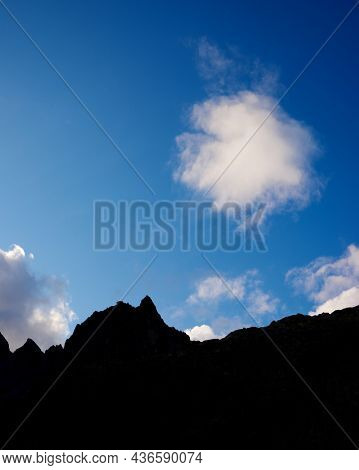 Sunset in the Pyrenees, Panticosa, Tena Valley in Huesca province, Aragon in Spain.
