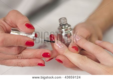 Nail manicure step by step