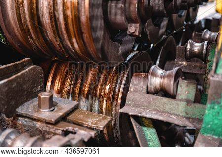 Round Rolls Of A Rolling Mill For Cold Rolling Of Steel.