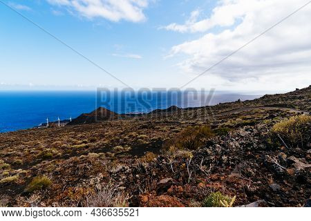 Volcano Cinder Cone In The Island Of La Palma