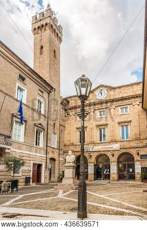 Loreto,italy - September 1,2021 - At The Garibaldi Place In Loreto.loreto Is Most Commonly Known As 