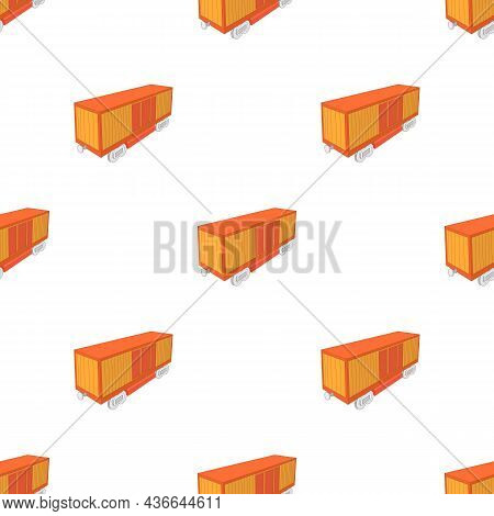 Railway Cargo Container Pattern Seamless Background Texture Repeat Wallpaper Geometric Vector