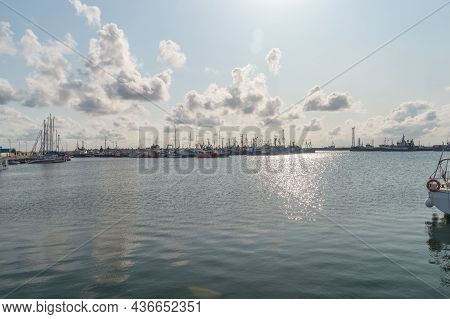 Wladyslawowo, Poland - July 21, 2021: Wladyslawowo Harbour At The Baltic Sea In Summer.