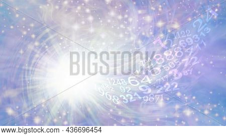 Numerology Vortex Ethereal Background - Bright White Light Burst Rotating Star With Sparkles On Ethe