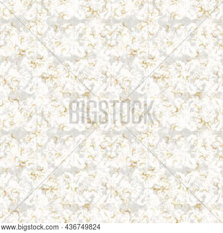 Handmade White Gold Metallic Rice Sprinkles Paper Texture. Seamless Washi Sheet Blur Background. Spa