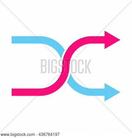 Redirect Icon Vector Change Direction Symbol For Graphic Design, Logo, Website, Social Media, Mobile