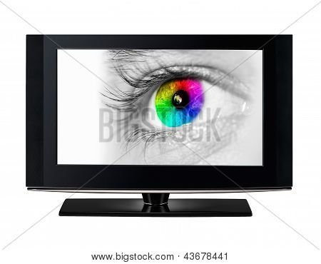 テレビまでを表示して、色の目。