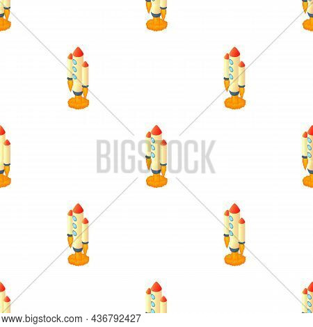 Multi Stage Rocket Pattern Seamless Background Texture Repeat Wallpaper Geometric Vector