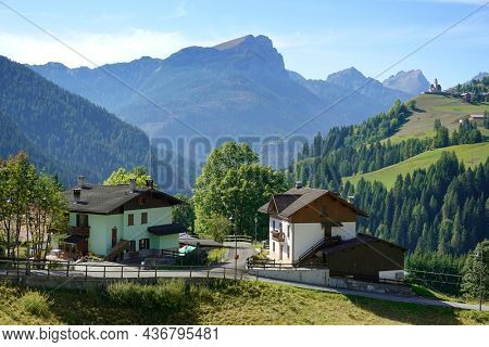  Beautiful landscape of Italian dolomites near Selva di Cadore, Italy, Europe                        