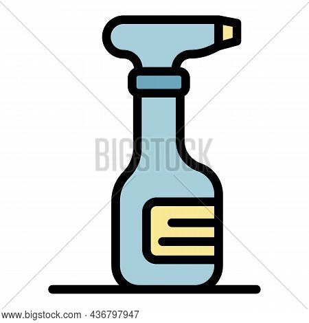 Cleaner Spray Icon. Outline Cleaner Spray Vector Icon Color Flat Isolated