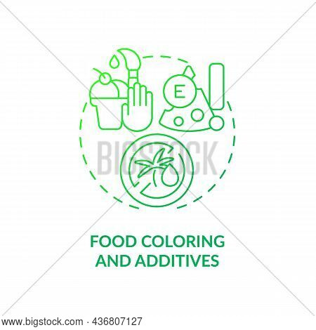 Food Coloring And Additives Concept Icon. Adhd Diet Abstract Idea Thin Line Illustration. Challenge 