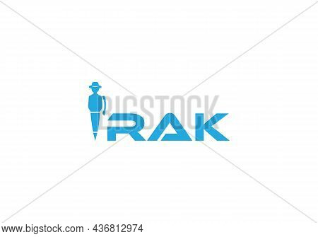 Trak Abstract Education Pen Emblem Minimalist Logo Design